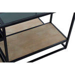Table d'appoint DKD Home Decor 8424001787234 Noir Multicouleur Naturel Bois Métal Miroir 120 x 60 x 50 cm Mamm