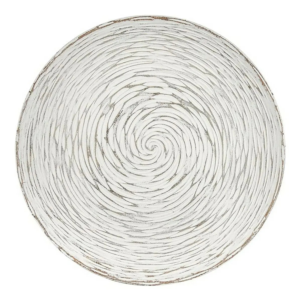 Table d'appoint Spirales 40 x 39 x 40 cm Bois Marron Blanc Bigbuy