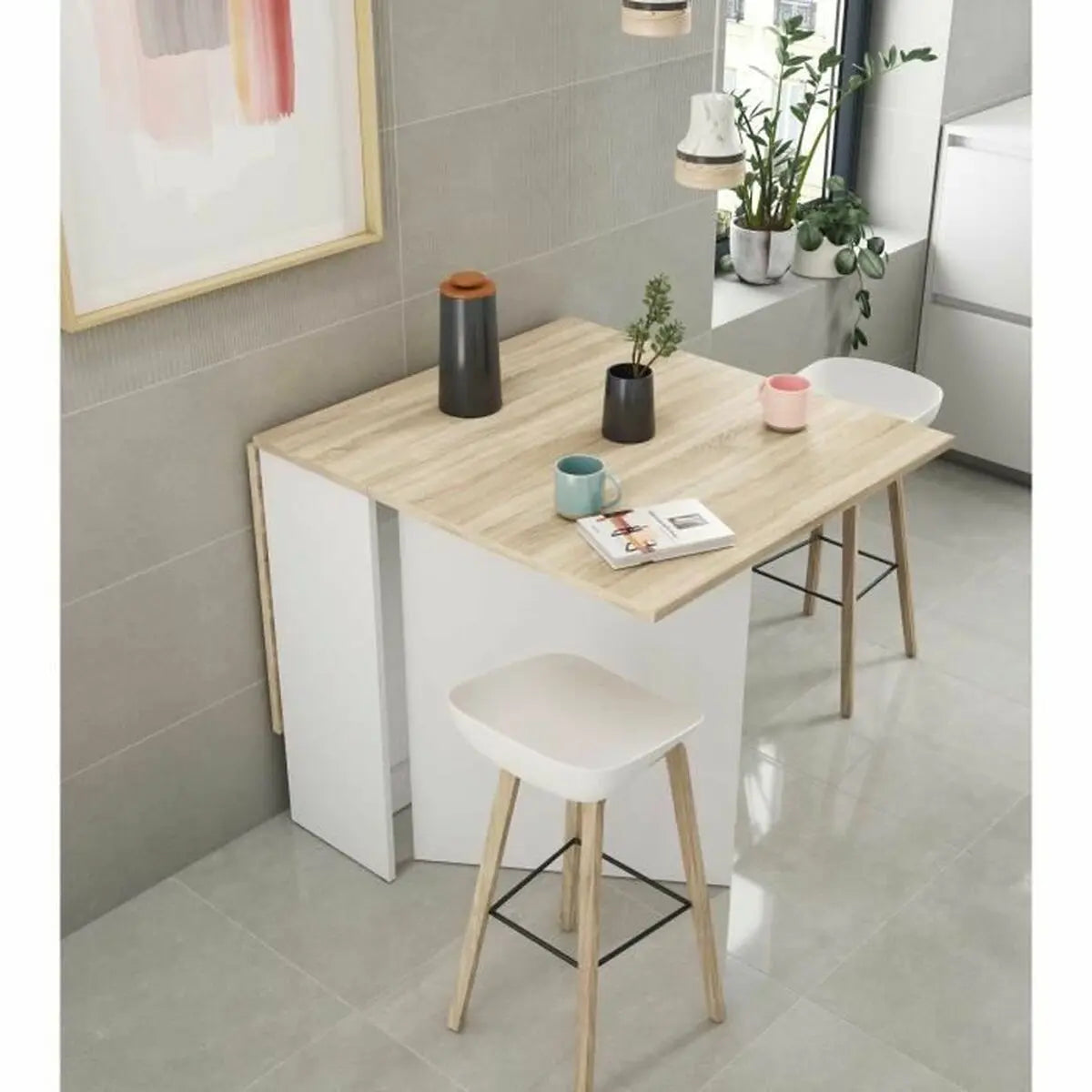 Table de Salle à Manger 78x31-140x77 cm Bigbuy