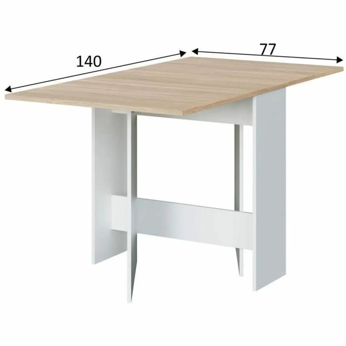 Table de Salle à Manger 78x31-140x77 cm Bigbuy