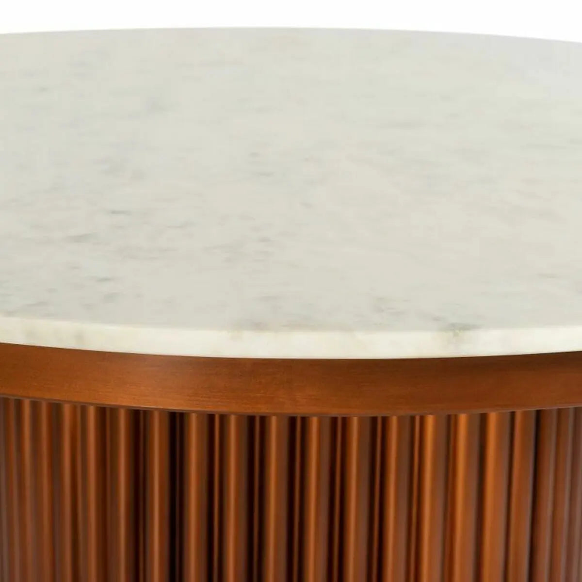 Table de Salle à Manger DKD Home Decor Métal Marbre (110 x 110 x 76 cm) Bigbuy