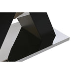 Table de Salle à Manger DKD Home Decor Noir Bois Verre trempé Bois MDF 180 x 90 x 76 cm Bigbuy