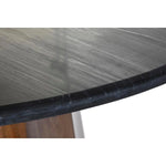 Table de Salle à Manger DKD Home Decor Noir Marron Marbre Bois de manguier 120 x 120 x 76 cm Bigbuy