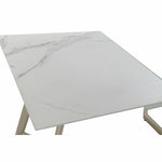 Table de Salle à Manger DKD Home Decor Verre Doré Métal Blanc (140 x 80 x 76 cm) Bigbuy