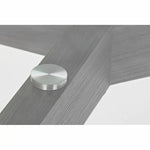 Table de Salle à Manger DKD Home Decor Verre Gris Transparent Bois MDF (160 x 90 x 75 cm) Bigbuy