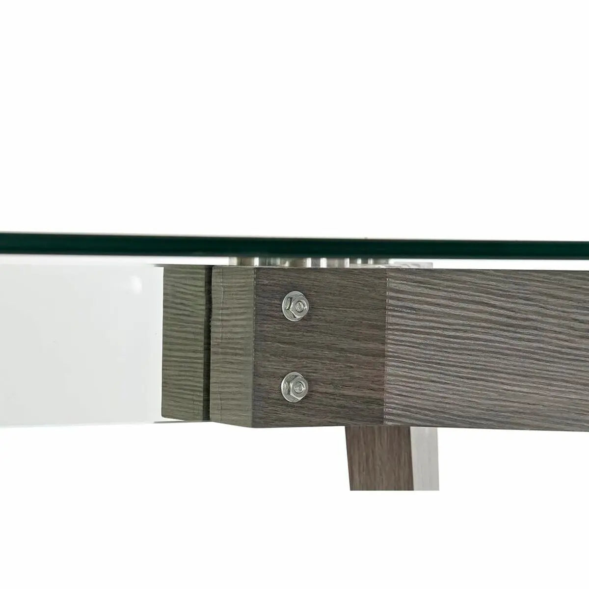 Table de Salle à Manger DKD Home Decor Verre Gris Transparent Bois MDF (160 x 90 x 75 cm) Bigbuy