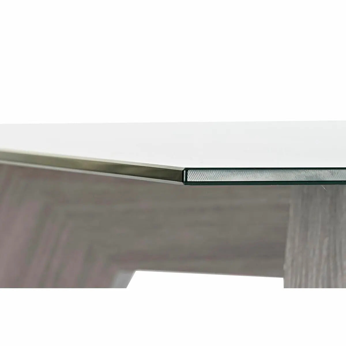 Table de Salle à Manger DKD Home Decor Verre Gris Transparent Bois MDF (160 x 90 x 75 cm) Bigbuy