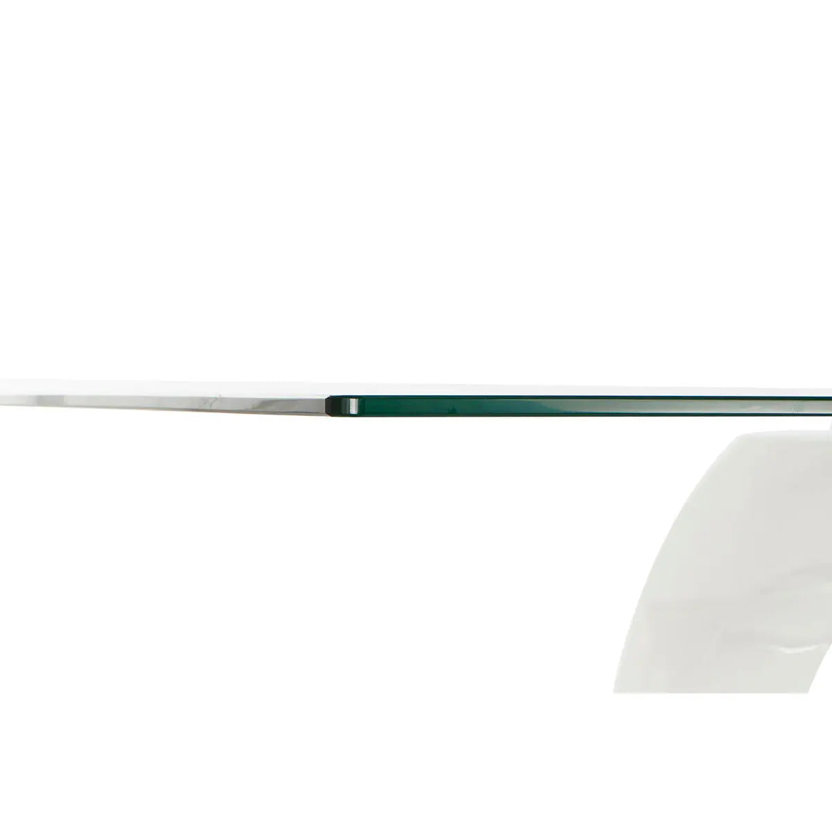 Table de Salle à Manger DKD Home Decor Verre Transparent Blanc Bois MDF (160 x 90 x 75 cm) Mamm