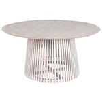 Table de Salle à Manger Home ESPRIT Blanc bois mindi 150 x 150 x 75 cm Mamm