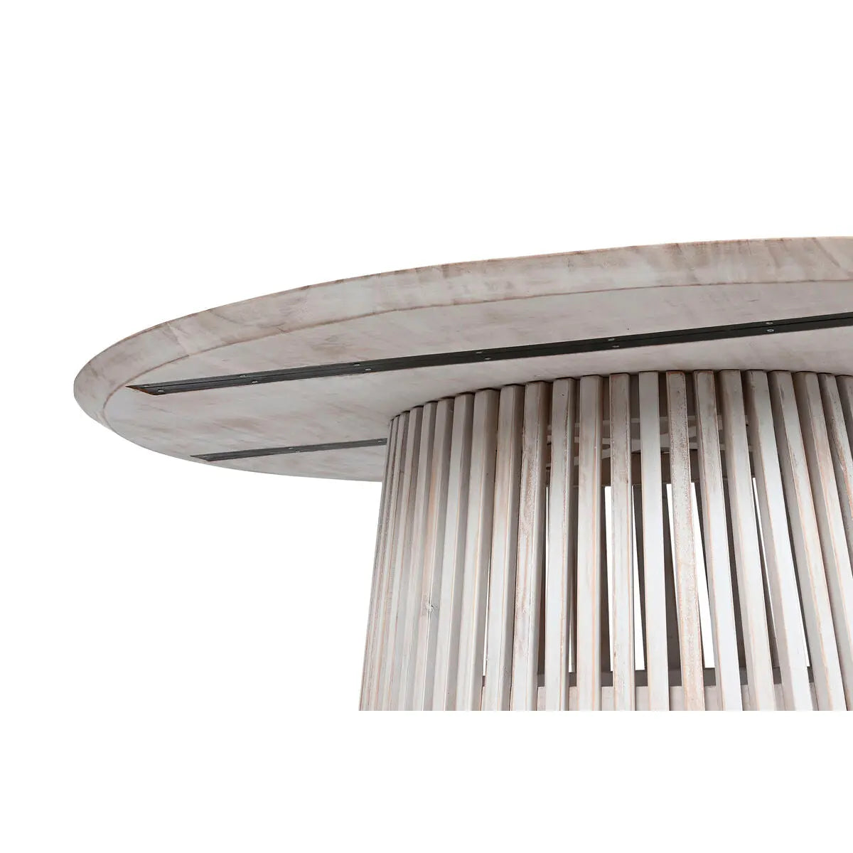 Table de Salle à Manger Home ESPRIT Blanc bois mindi 150 x 150 x 75 cm Mamm