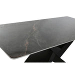 Table de Salle à Manger Home ESPRIT Noir Métal Céramique 180 x 90 x 75 cm Mamm