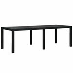 Table de Salle à Manger IPAE Progarden Indo ind012an Extensible Anthracite 220 x 90 x 72 cm Bigbuy