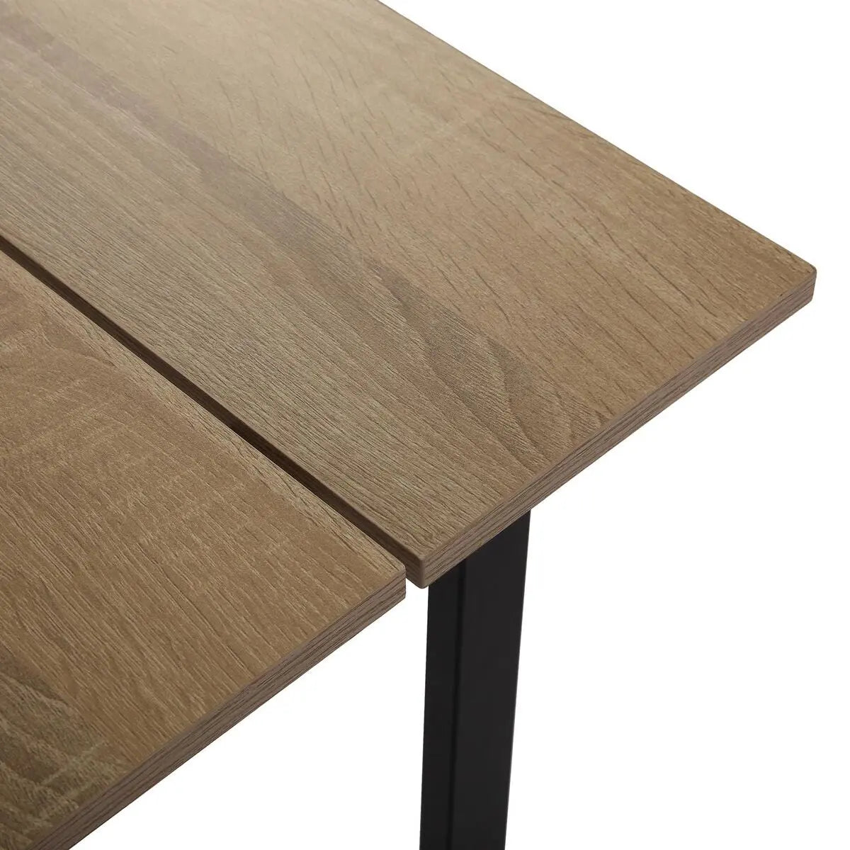 Table de Salle à Manger Versa Collins Métal Mélamine Bois MDF 75 x 80 x 164,5 cm Bigbuy