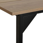 Table de Salle à Manger Versa Collins Métal Mélamine Bois MDF 75 x 80 x 164,5 cm Bigbuy