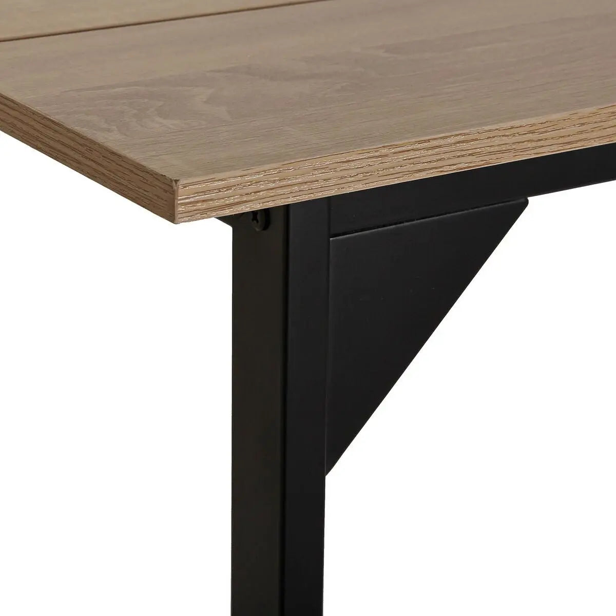 Table de Salle à Manger Versa Collins Métal Mélamine Bois MDF 75 x 80 x 164,5 cm Bigbuy