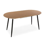Table de Salle à Manger Versa DOINYO  Noir Métal Bois MDF 80 x 75 x 160 cm Bigbuy