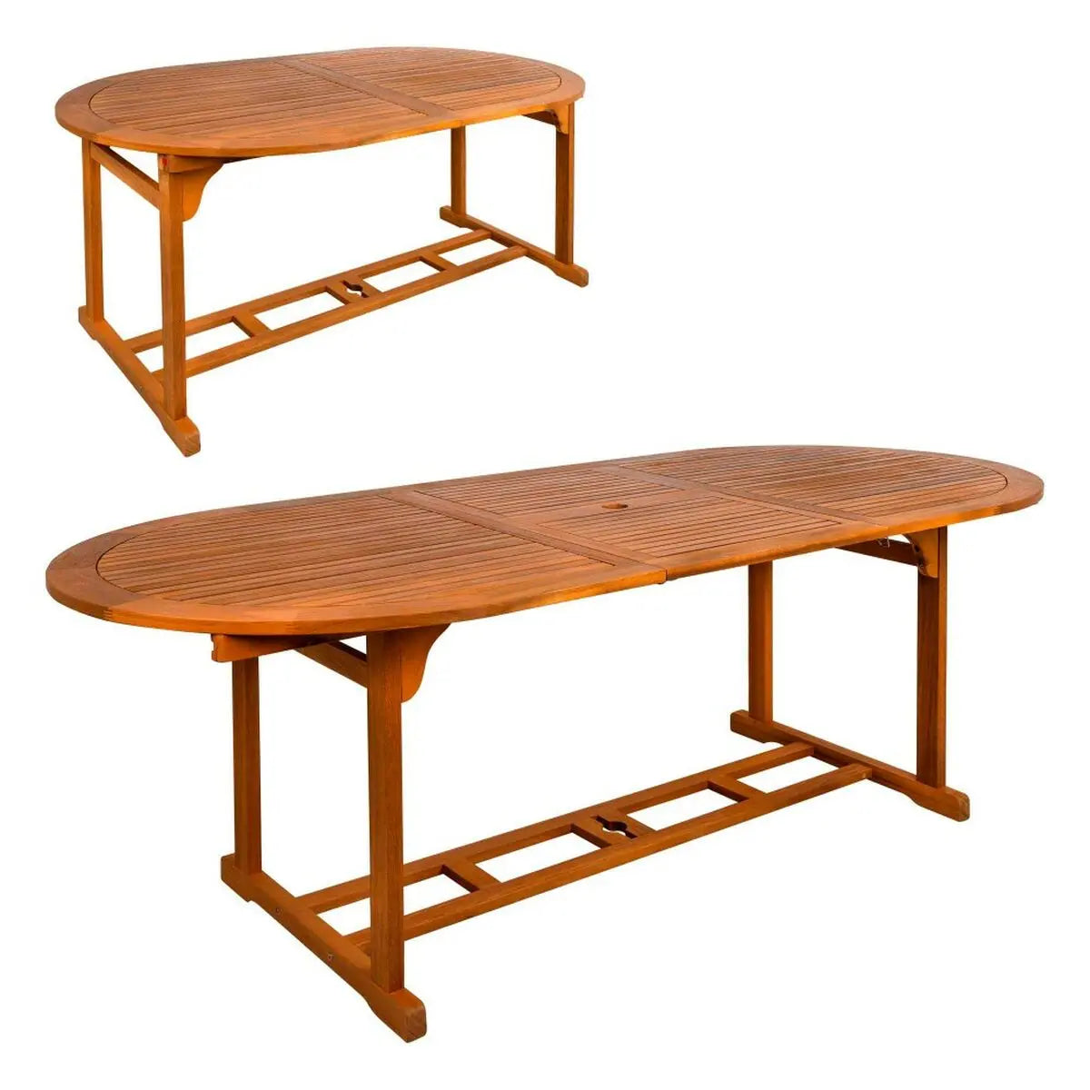 Table extensible Aktive 200 x 74 x 90 cm Bois d'acacia Bigbuy