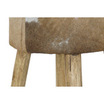 Tabouret DKD Home Decor Naturel Bois Marron Cuir Blanc (42 x 42 x 77 cm) Mamm