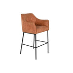 Tabouret DKD Home Decor Noir Camel Métal 59 x 60 x 107 cm Mamm