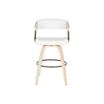 Tabouret Home ESPRIT Blanc Bois 51,5 x 47,5 x 94,5 cm Bigbuy