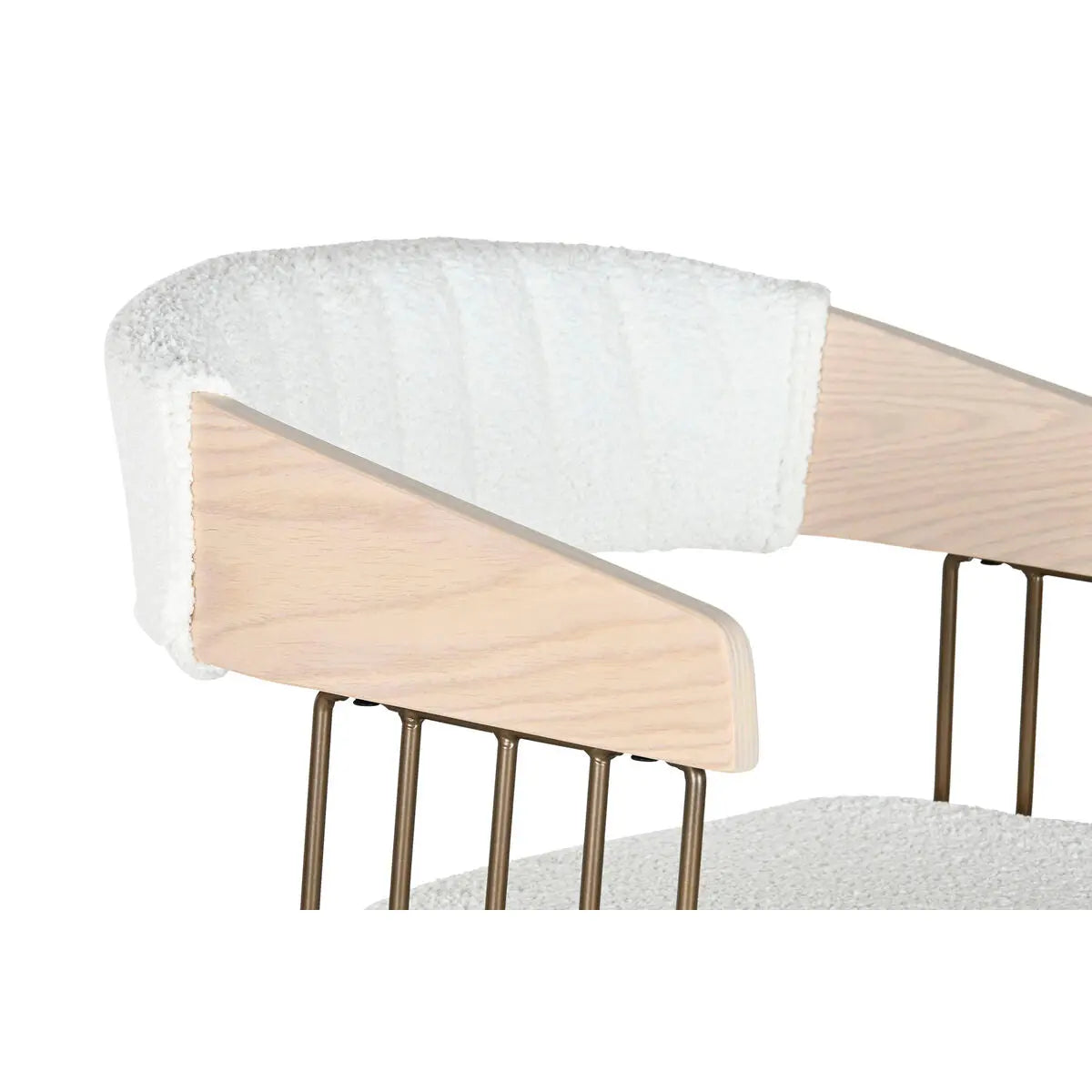 Tabouret Home ESPRIT Blanc Bois 51,5 x 47,5 x 94,5 cm Bigbuy