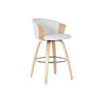 Tabouret Home ESPRIT Blanc Bois 58 x 56 x 86 cm Bigbuy