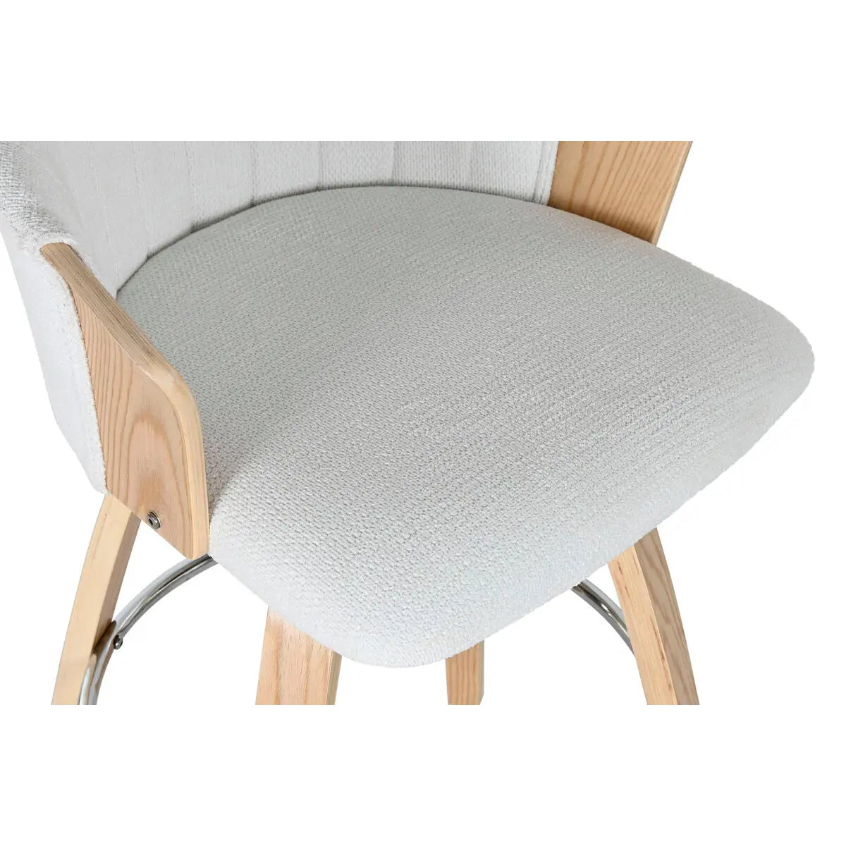 Tabouret Home ESPRIT Blanc Bois 58 x 56 x 86 cm Bigbuy