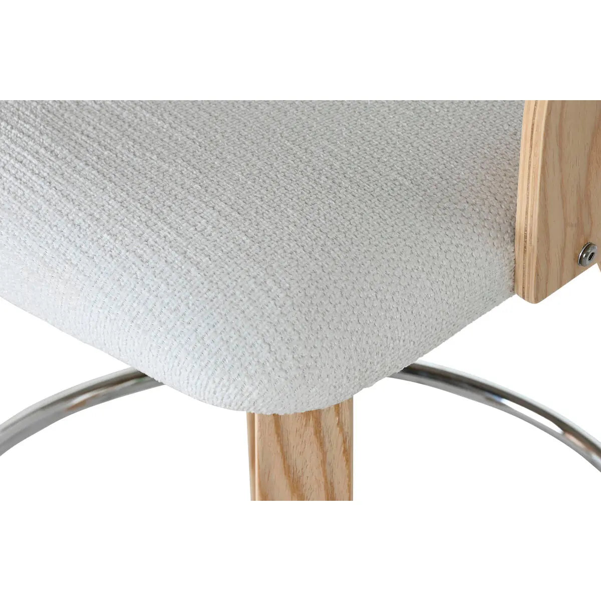 Tabouret Home ESPRIT Blanc Bois 58 x 56 x 86 cm Bigbuy