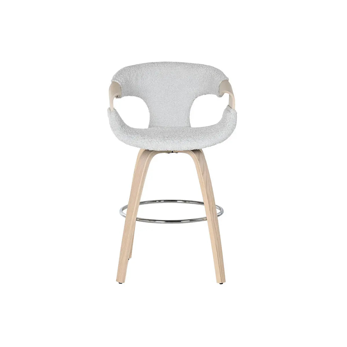 Tabouret Home ESPRIT Gris Bois 55,5 x 52,5 x 92,5 cm Bigbuy