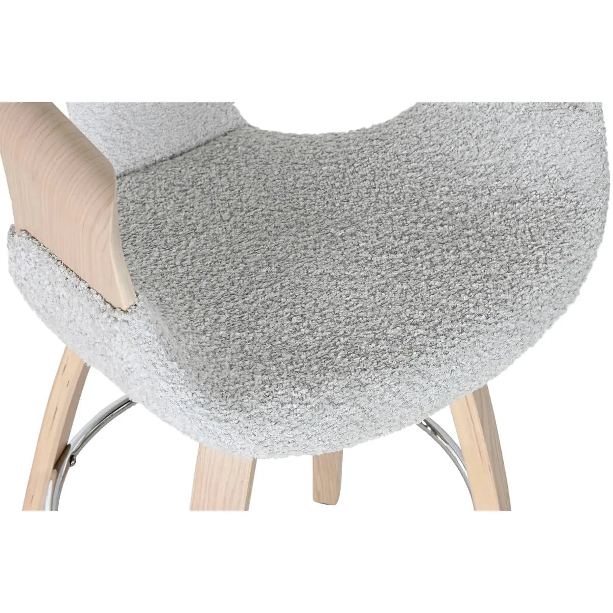 Tabouret Home ESPRIT Gris Bois 55,5 x 52,5 x 92,5 cm Bigbuy
