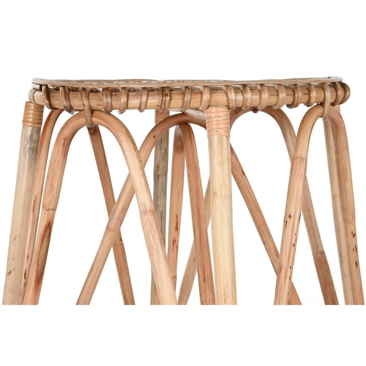 Tabouret Home ESPRIT Naturel osier 50 X 50 X 86 cm Mamm