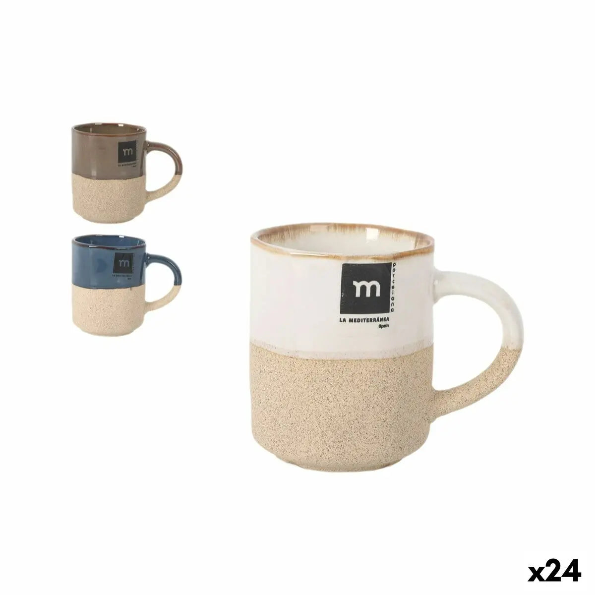 Tasse de café et de thé La Mediterránea Skyline 220 ml (24 Unités) Mamm