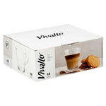 Tasse de café et de thé Vivalto 1 Transparent verre 280 ml (6 Unités) Mamm
