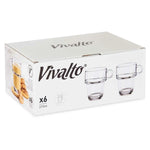Tasse de café et de thé Vivalto Z908-9/BHA6 Transparent verre 270 ml (6 Unités) Mamm