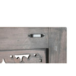 Tête de lit Home ESPRIT Gris foncé 180 x 3,5 x 180 cm Mamm