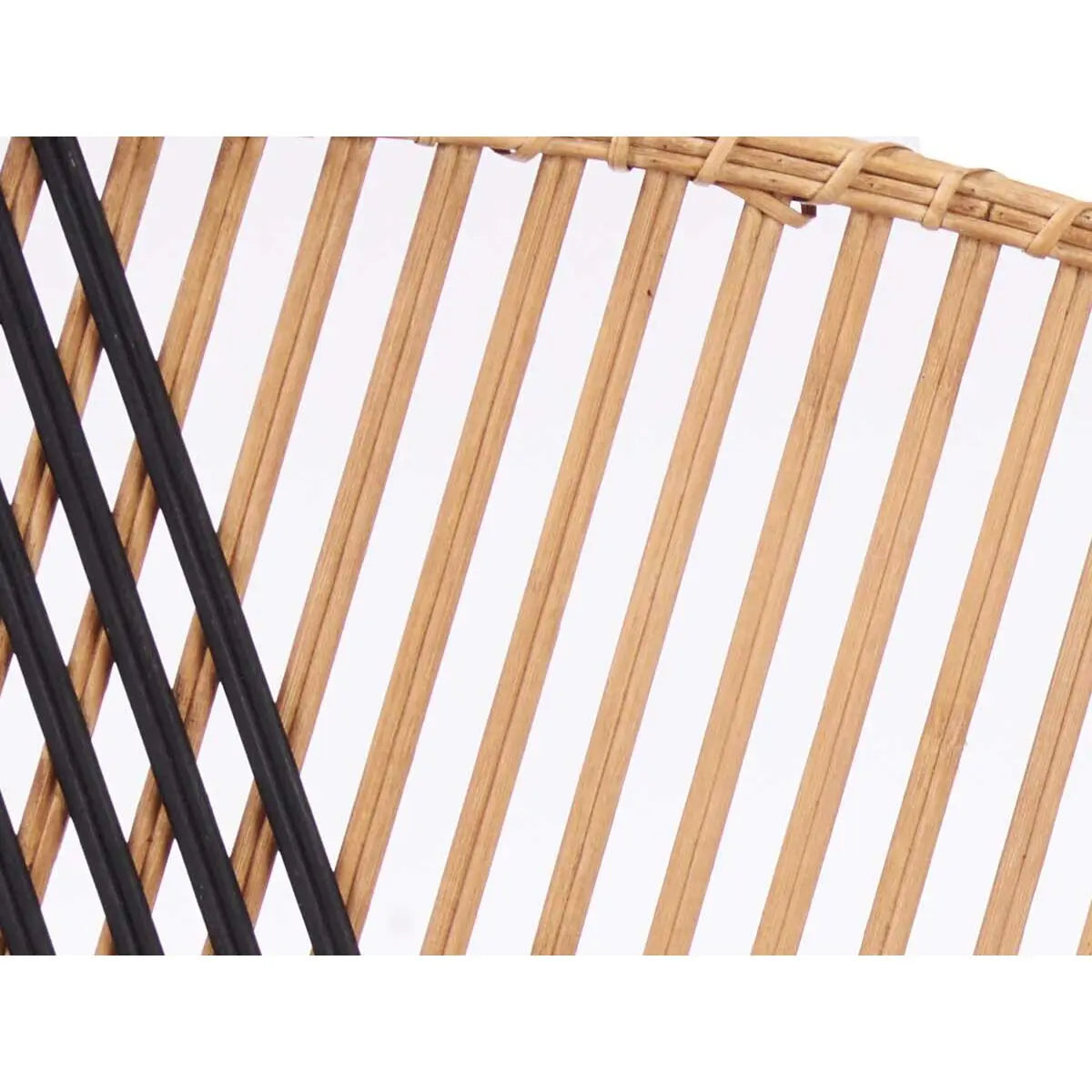 Tête de lit Triangle Marron Noir Rotin 160 x 80,5 x 2 cm Mamm