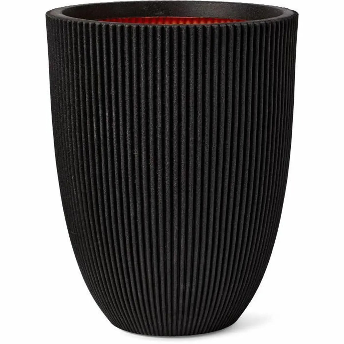 Vase Capi Europe GROOVE NL Noir Plastique 34 x 34 x 46 cm 34 x 34 x 36 cm Bigbuy