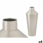 Vase GiftDecor 10219-SS Argenté Fer 16 x 40 x 16 cm (4 Unités) Bigbuy