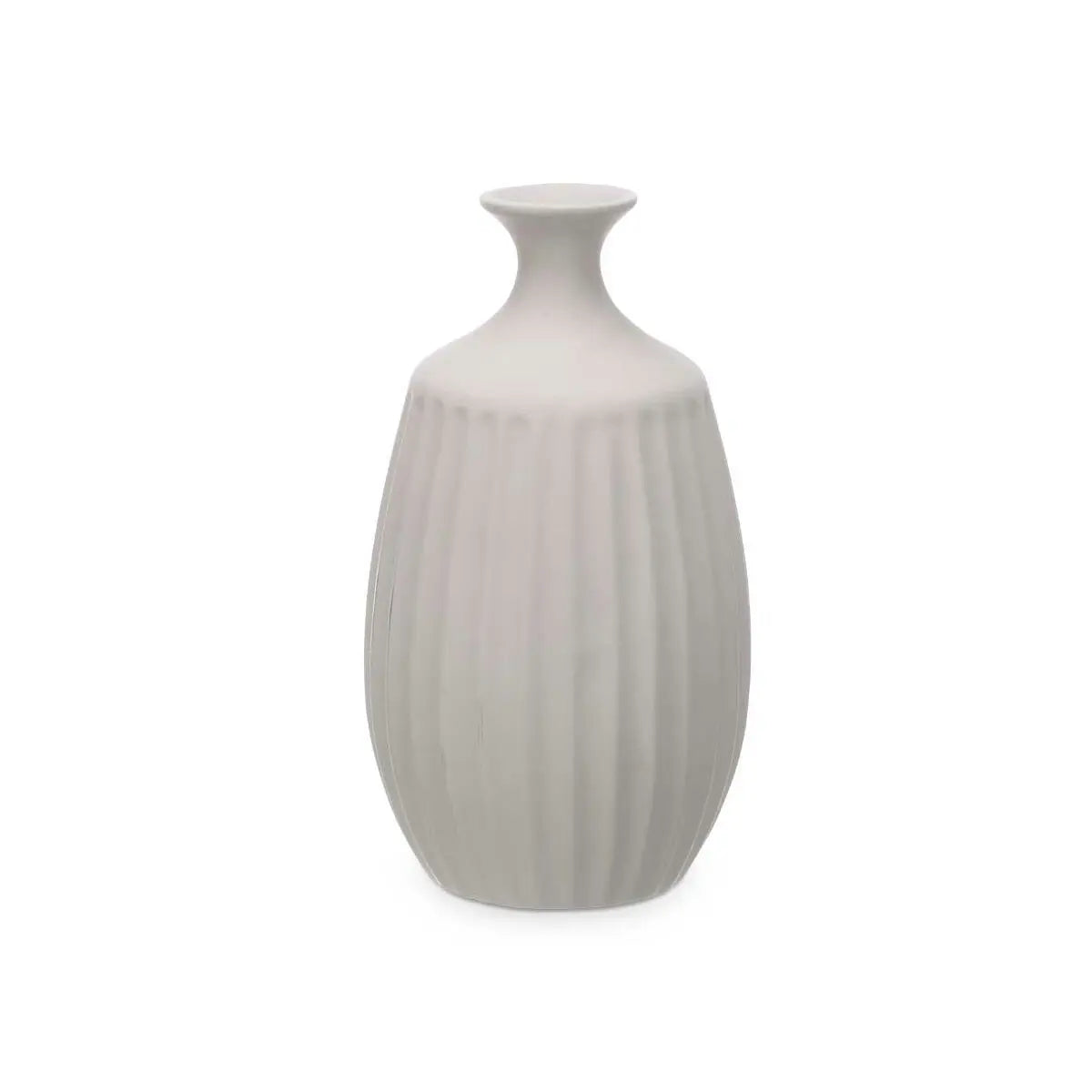 Vase Gris Céramique 21 x 39 x 21 cm (2 Unités) Rayures Bigbuy