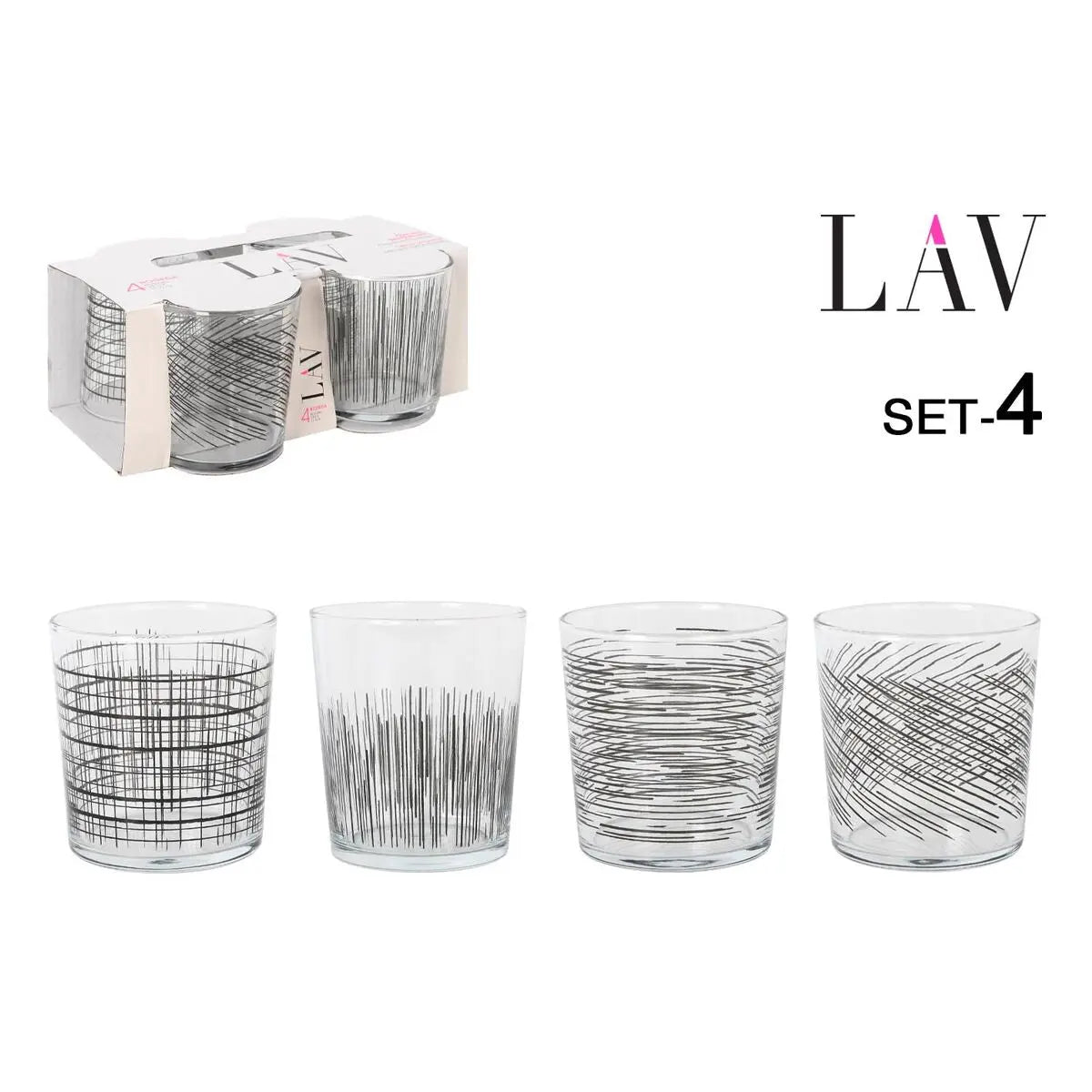 Verre à bière LAV BDG386UB4046 345 ml 4 Pièces (6 Unités) Mamm