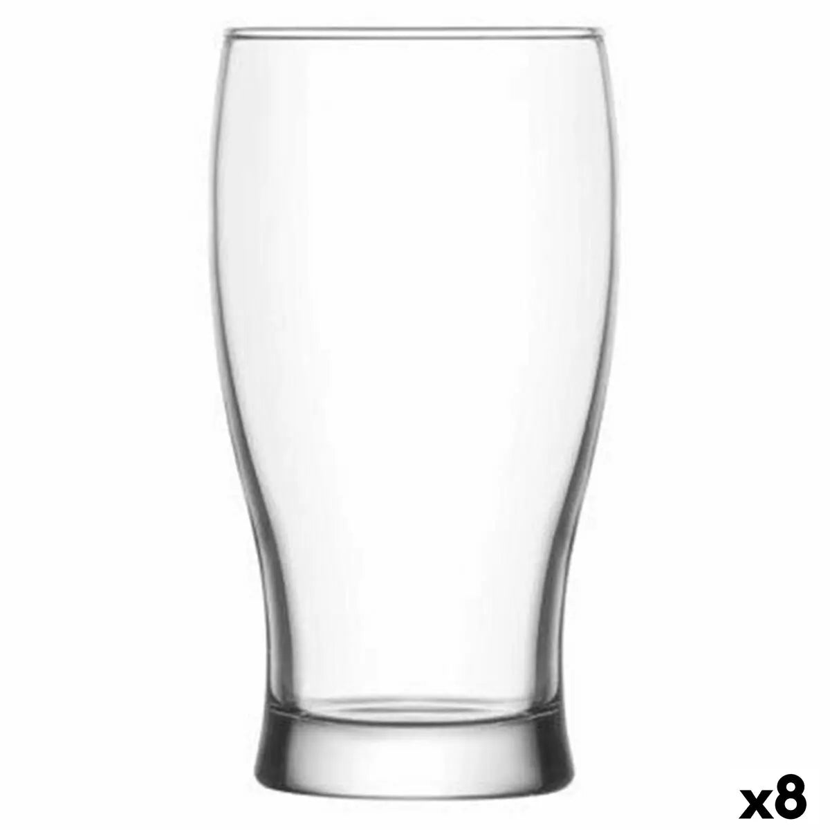 Verre à bière LAV Belek Transparent Verre 6 Pièces (8 Unités) (375 cc) Bigbuy