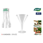 Verre à cocktail Algon 215 ml 4 Pièces (24 Unités) Bigbuy