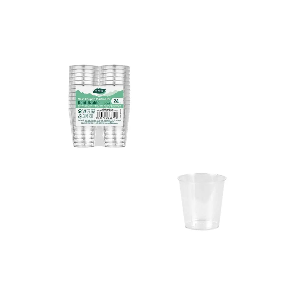 Verre à liqueur Algon Ø 4 cm 30 ml 24 Pièces (24 Unités) Mamm