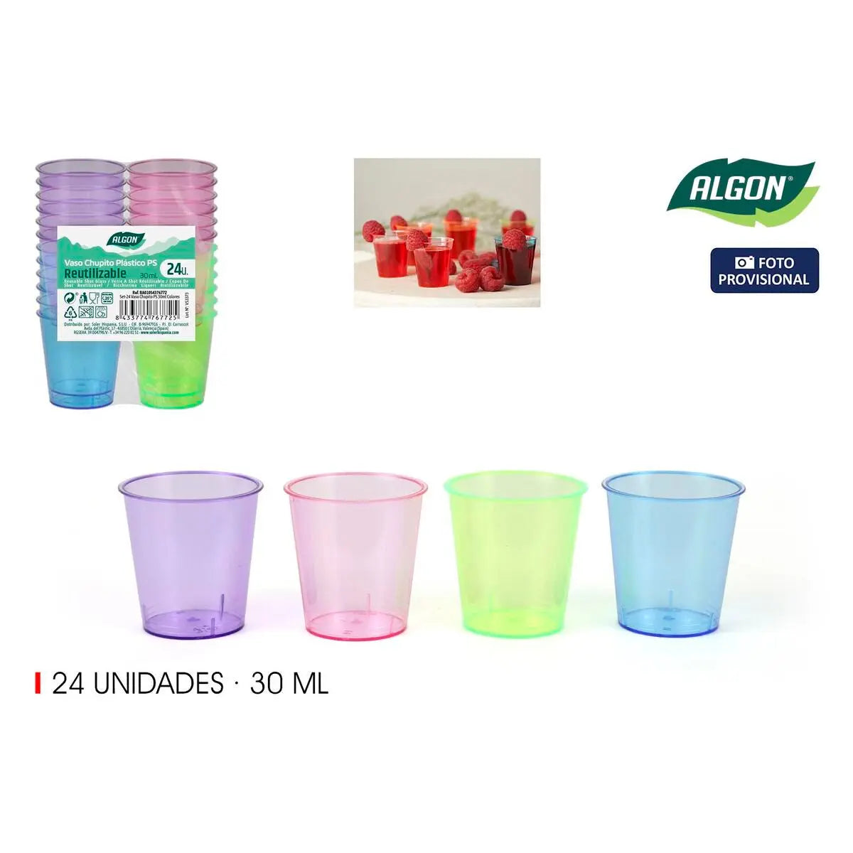 Verre à liqueur Algon Ø 4 cm 30 ml 24 Pièces (24 Unités) Mamm