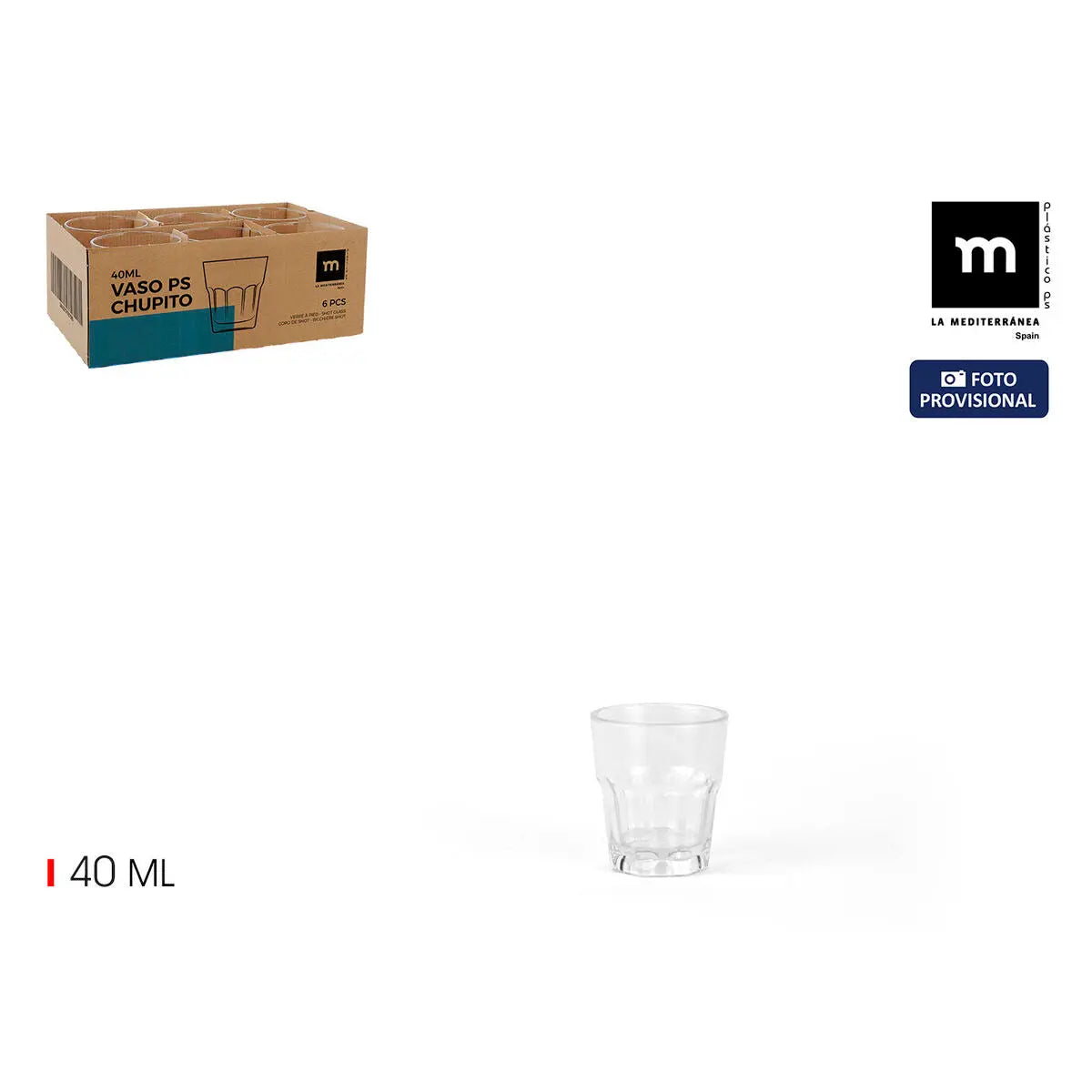 Verre à liqueur La Mediterránea (24 Unités) Bigbuy