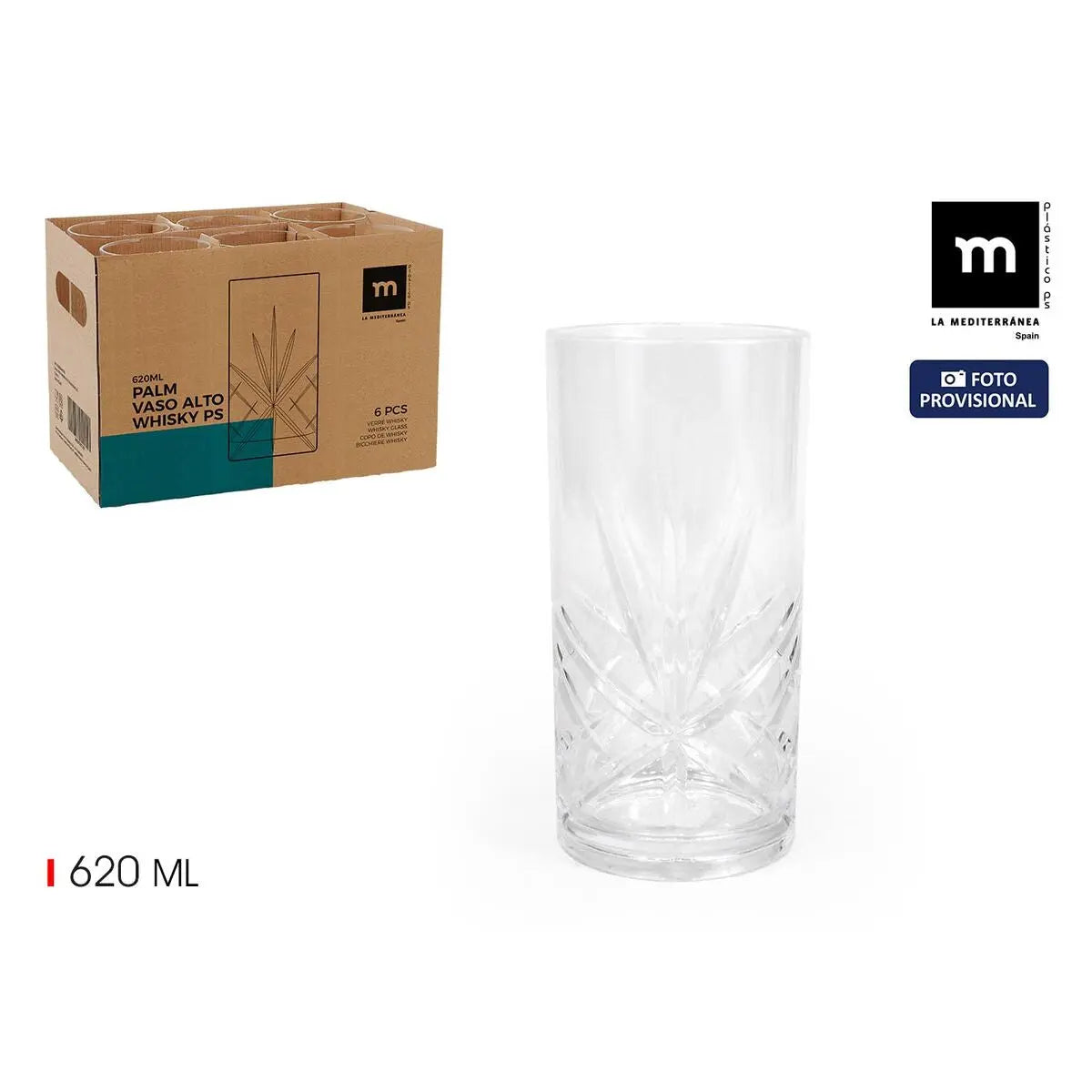 Verre à whisky La Mediterránea (24 Unités) Bigbuy