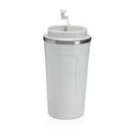 Verre avec Couvercle Versa Blanc Acier polypropylène 510 ml Bigbuy