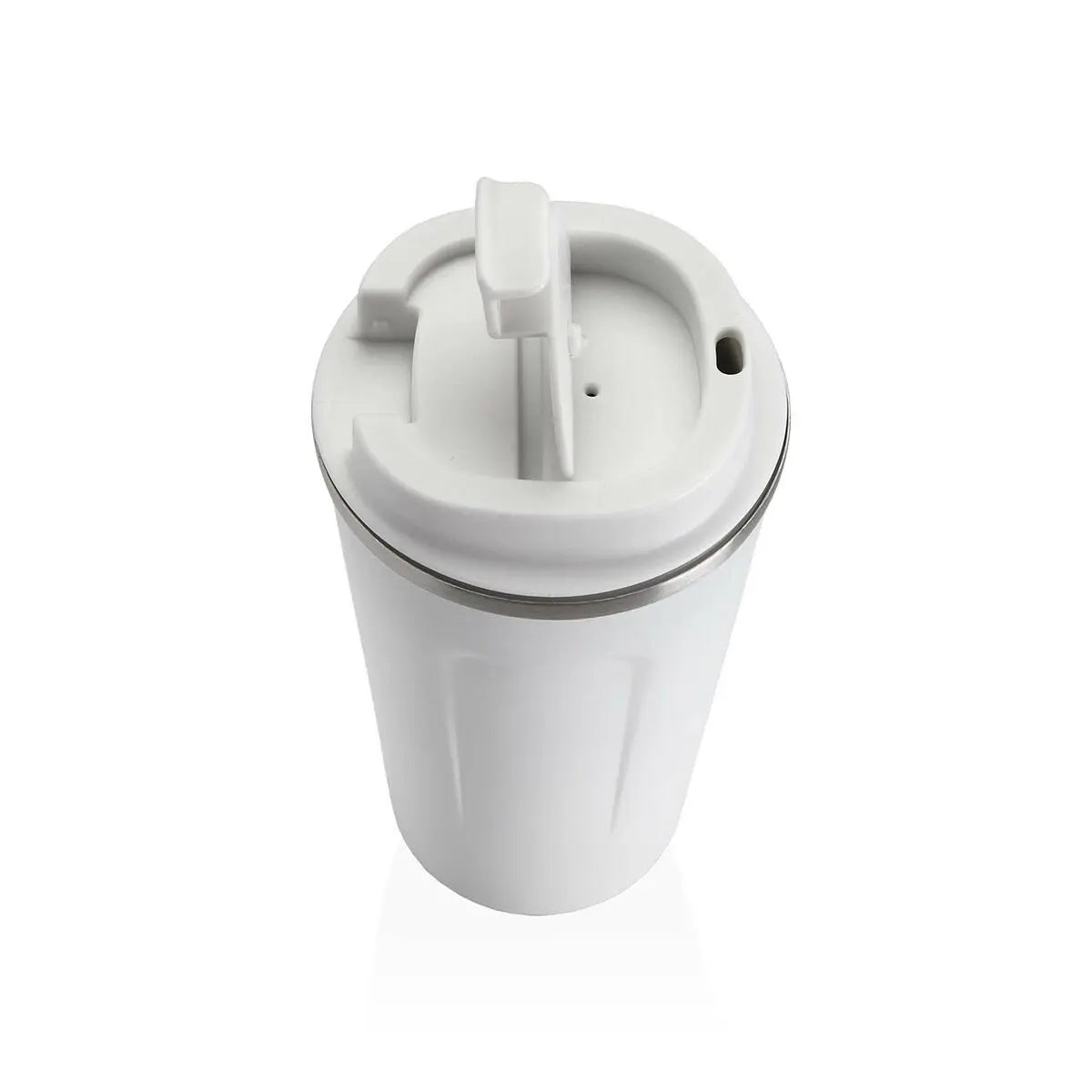 Verre avec Couvercle Versa Blanc Acier polypropylène 510 ml Bigbuy