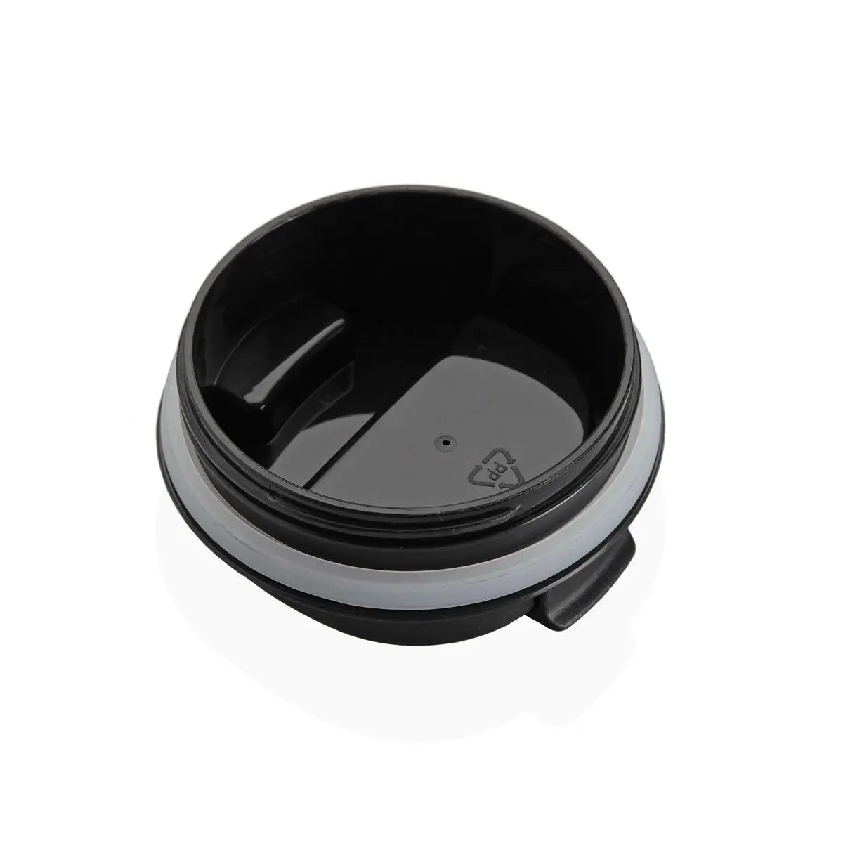 Verre avec Couvercle Versa Noir Acier polypropylène 510 ml Bigbuy