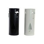porte-parapluie DKD Home Decor 19 x 47 cm Blanc Noir Acier Parapluie 19 x 19 x 47 cm (2 Unités) Mamm